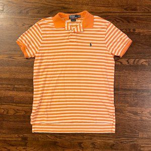 Men's Polo Ralph Lauren Orange/White Stripe